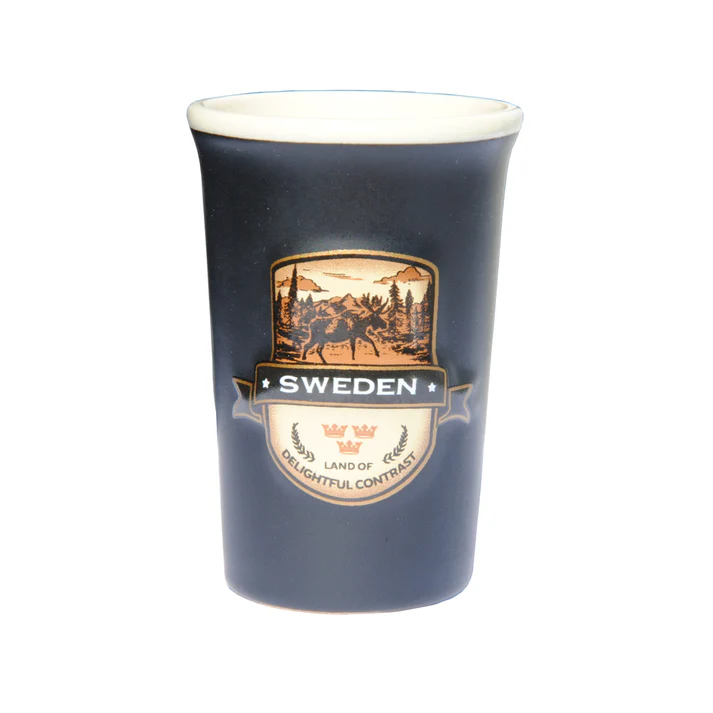 Schnapsglas Delightful mit ElchMotiv Contrast