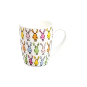 Tassen mit Fröhlicher Elchmotiv Design Elisabeth